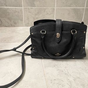 Small Coach Mercer 30 Satchel - Black & Gold